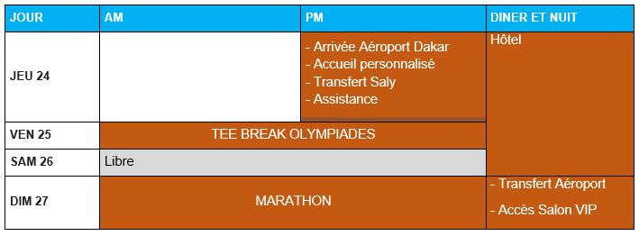 programme pack marathon